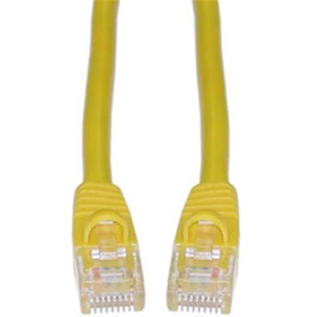 CABLE WHOLESALE CableWholesale 10X8-08114 Cat6 Yellow Ethernet Patch Cable  Snagless Molded Boot  14 foot 10X8-08114